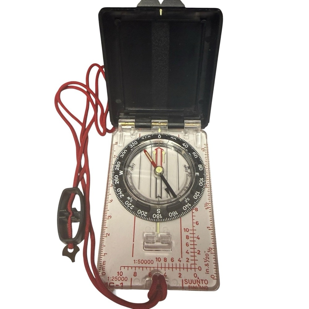 Suunto MC-1 Compass Made in Finland Adjustable Declination Missing Mirror Works